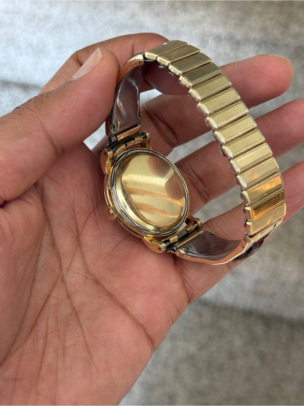 Omega vintage Automatic Bumper 14K  Yellow Gold with leather adjustable watch - Picture 11 of 13